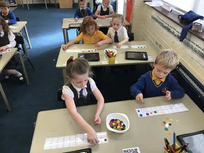 Image of Maths Year 1 place value ten frames.