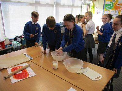 Image of Pizza making in Year 6