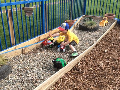Image of kindy outdoors 26/4/19