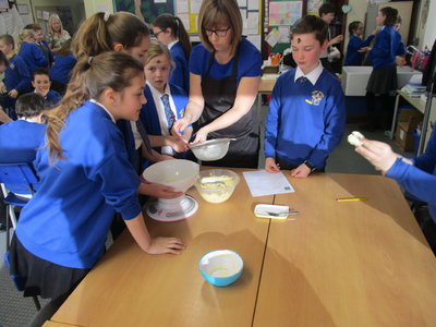 Image of Year 6 cooking 