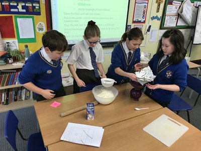 Image of Pizza making in Year 6