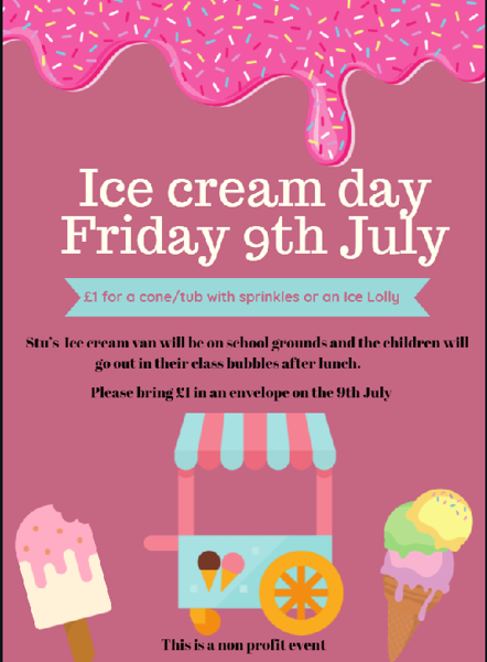 Image of Own Clothes Day & Ice-cream day Fri 9 July